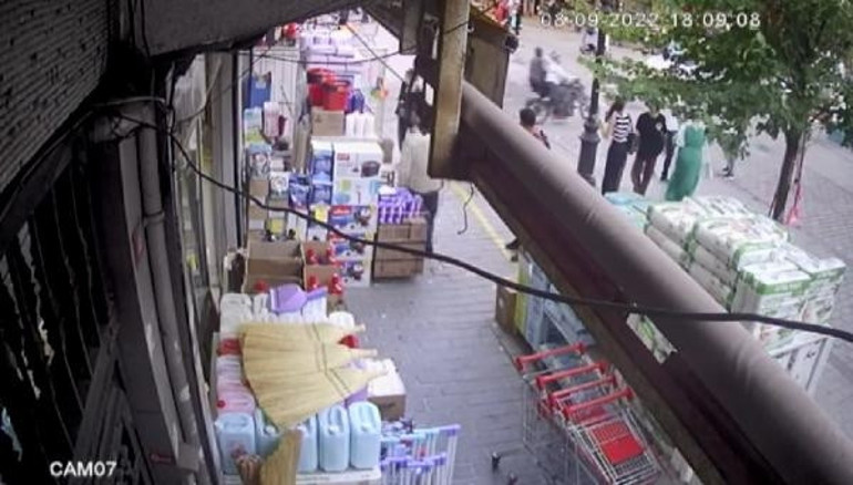 Gaziosmanpaşada kuyumcu kuryesine gasp girişimi