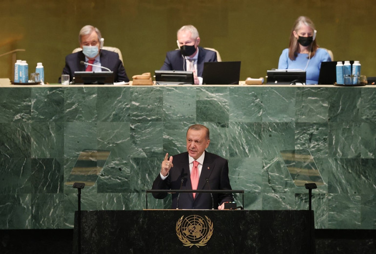 Son dakika: Cumhurbaşkanı Erdoğan BMde dünyaya seslendi: Kalıcı barış çabalarımıza destek verilmeli