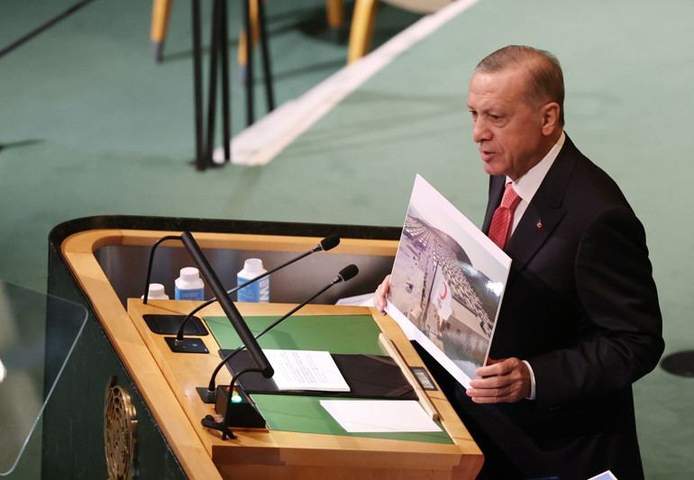 Son dakika: Cumhurbaşkanı Erdoğan BMde dünyaya seslendi: Kalıcı barış çabalarımıza destek verilmeli