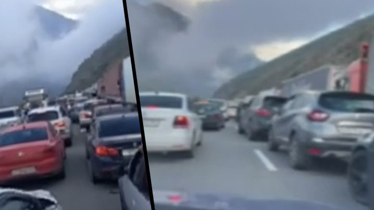 Ruslar akın akın kaçıyor... Sınır kapılarında araç kuyrukları, Rusya alarma geçti