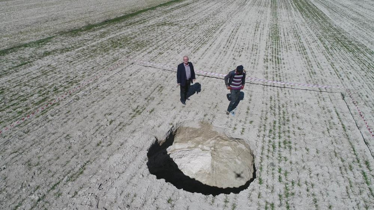 Konya Ovasında obruk sayısı 2 bin 600ü geçti