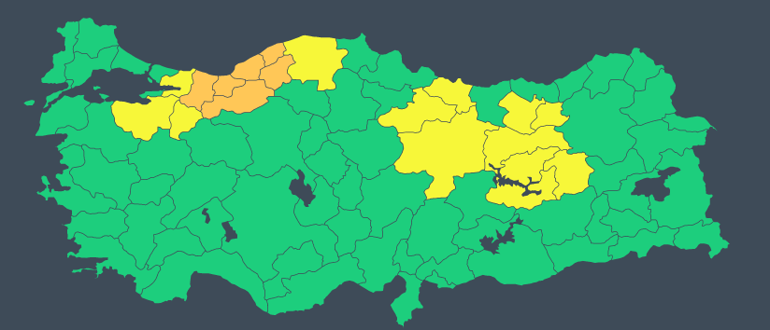 Son dakika: Meteorolojiden yeni hava durumu raporu Dikkat: Kuvvetli sağanak ve rüzgar uyarısı