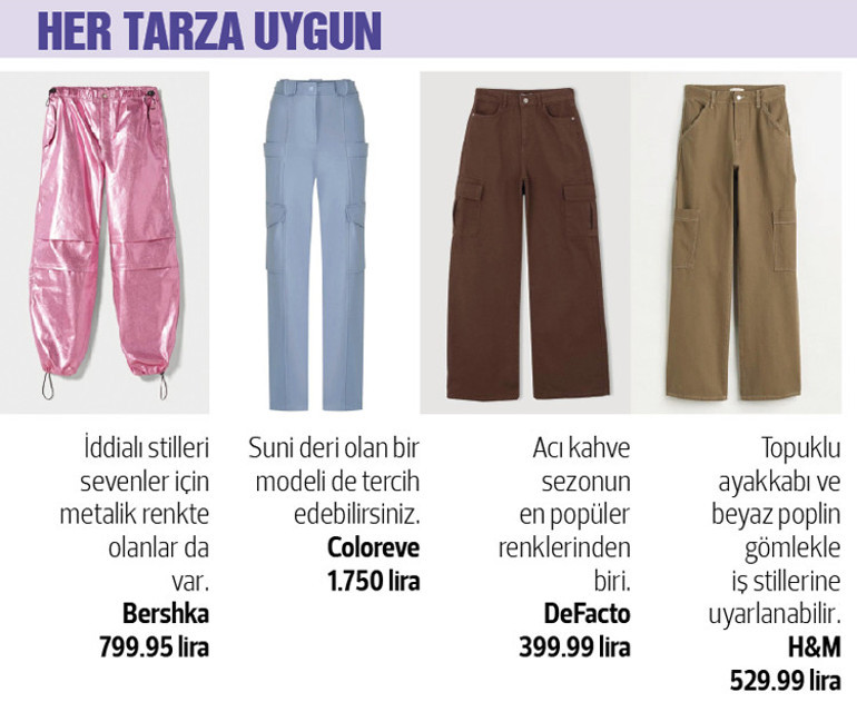 Yeniden gözde oldular: Kargo pantolonlar