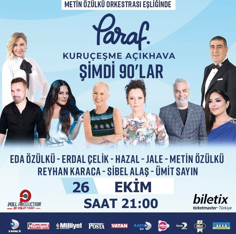 Yüzde 100 eğlence garantili konser: Şimdi 90’lar