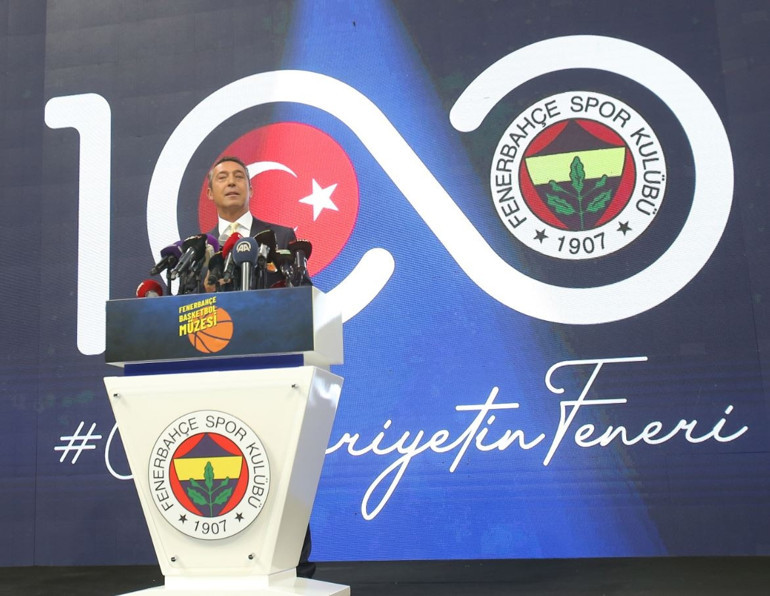 Fenerbahçe Basketbol Müzesi açıldı Ali Koçtan Aziz Yıldırım ve Obradovice teşekkür