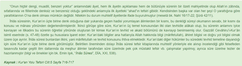 İhlas Suresi Okunuşu - İhlas Suresi Türkçe Anlamı, Arapça Yazılışı, Faziletleri ve Faydaları (Diyanet Meali)