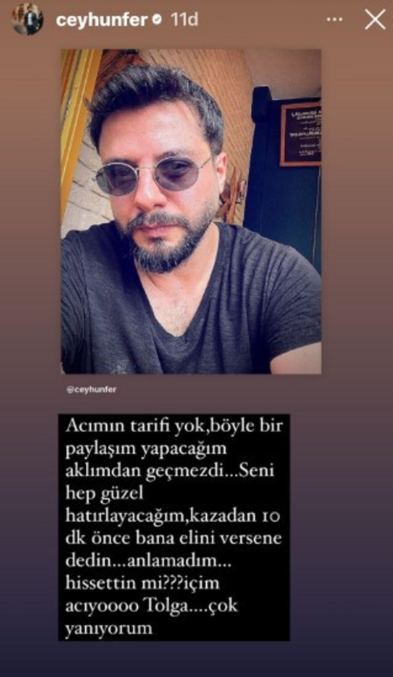 Yaralı kurtulan Ceyhun Fersoydan Tolga Güleryüze veda: Kazadan 10 dakika önce Elimi tut dedin, anlamadım... Hissettin mi