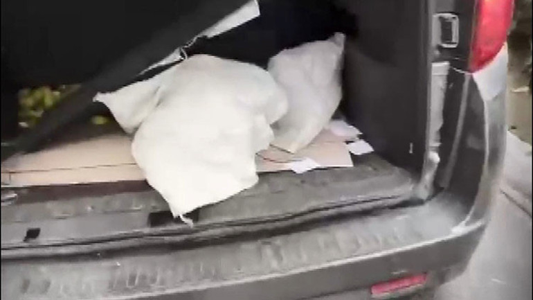 Araçlarının bagajındaki çuvaldan 2 kedi çıktı İşte verilen ceza...