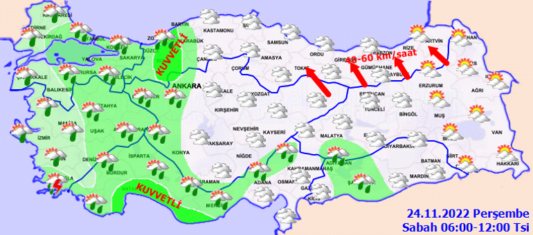 Son dakika hava durumu tahminleri: Bugün (24 Kasım) hava nasıl olacak, yağmur var mı Meteorolojiden Ankara, İzmir, İstanbul ve birçok ile uyarı