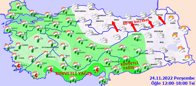 Son dakika hava durumu tahminleri: Bugün (24 Kasım) hava nasıl olacak, yağmur var mı Meteorolojiden Ankara, İzmir, İstanbul ve birçok ile uyarı