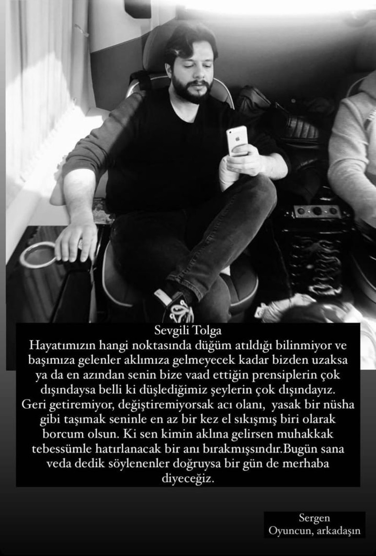 ‘Beni bırakamazsın’ dedim Tolga Güleryüz’e veda ettiler