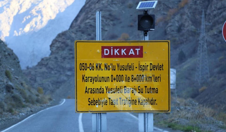 Yusufeli Barajında sular yükselmeye başladı
