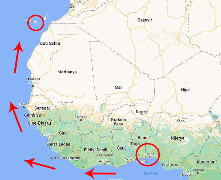 Akılalmaz görüntü: Geminin dümeninde 11 gün seyahat ettiler