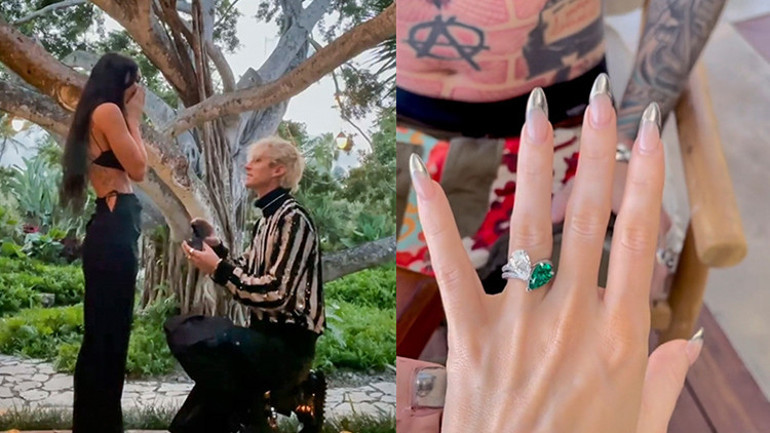 ‘Beni ya öldür ya hamile bırak’ demişti… Megan Fox, nişanlısına oje sürüp reklamda oynattı