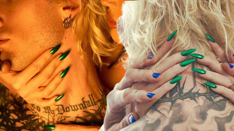 ‘Beni ya öldür ya hamile bırak’ demişti… Megan Fox, nişanlısına oje sürüp reklamda oynattı