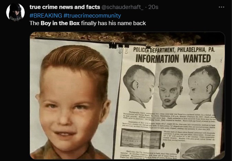 65 yıllık gizem çözüldü... Kutudaki çocukun kimliği sonunda belirlendi