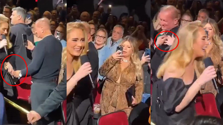 Hayranı Adele konser verirken eline telefon numarasını sıkıştırdı, erkek arkadaşı öfkeden deliye döndü: Onu döverim