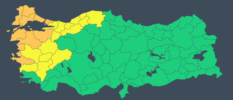 Son dakika... Meteorolojiden yeni hava durumu raporu Kuvvetli rüzgar ve yağmur geliyor