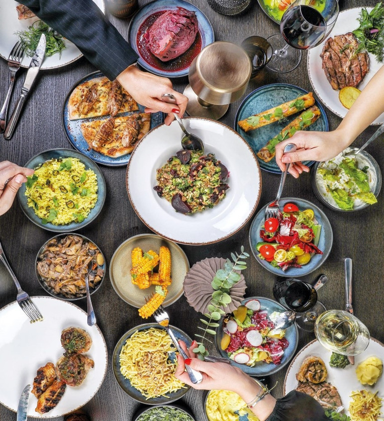 Şık bir restoran Madera