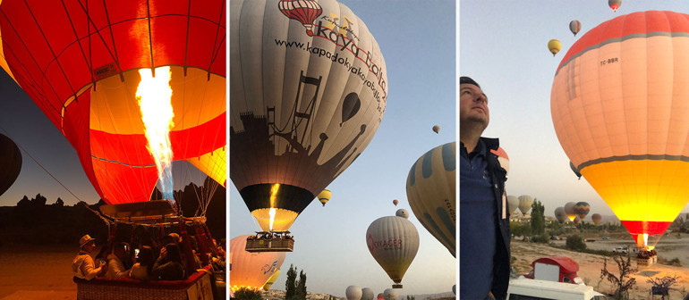 Kapadokya’da rüyalar alemine balon yolculuğu