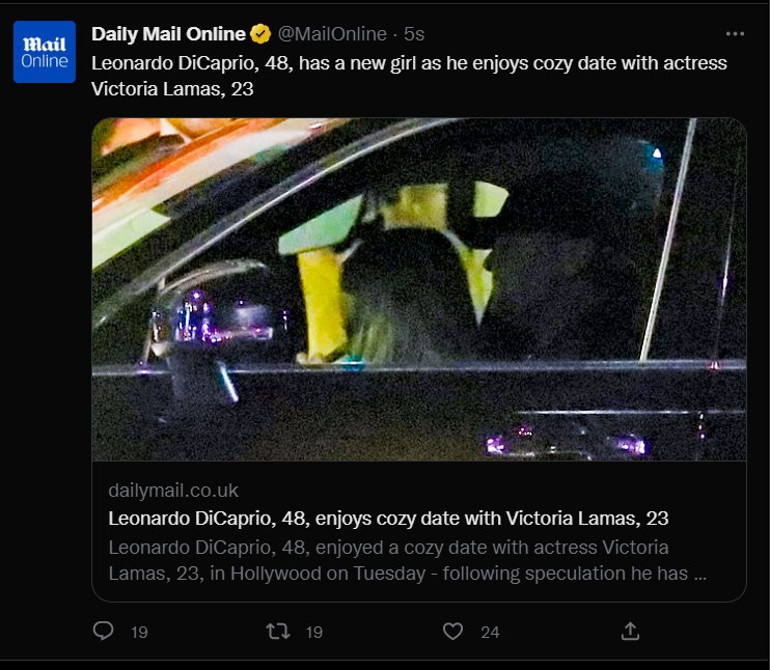 Huylu huyundan vazgeçmedi… 27 yaşındaki Gigi Hadid’i bırakan Leonardo DiCaprio, 23 yaşındaki güzelle yakalandı