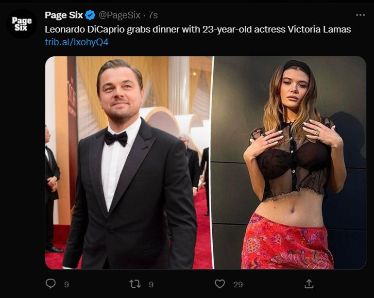 Huylu huyundan vazgeçmedi… 27 yaşındaki Gigi Hadid’i bırakan Leonardo DiCaprio, 23 yaşındaki güzelle yakalandı