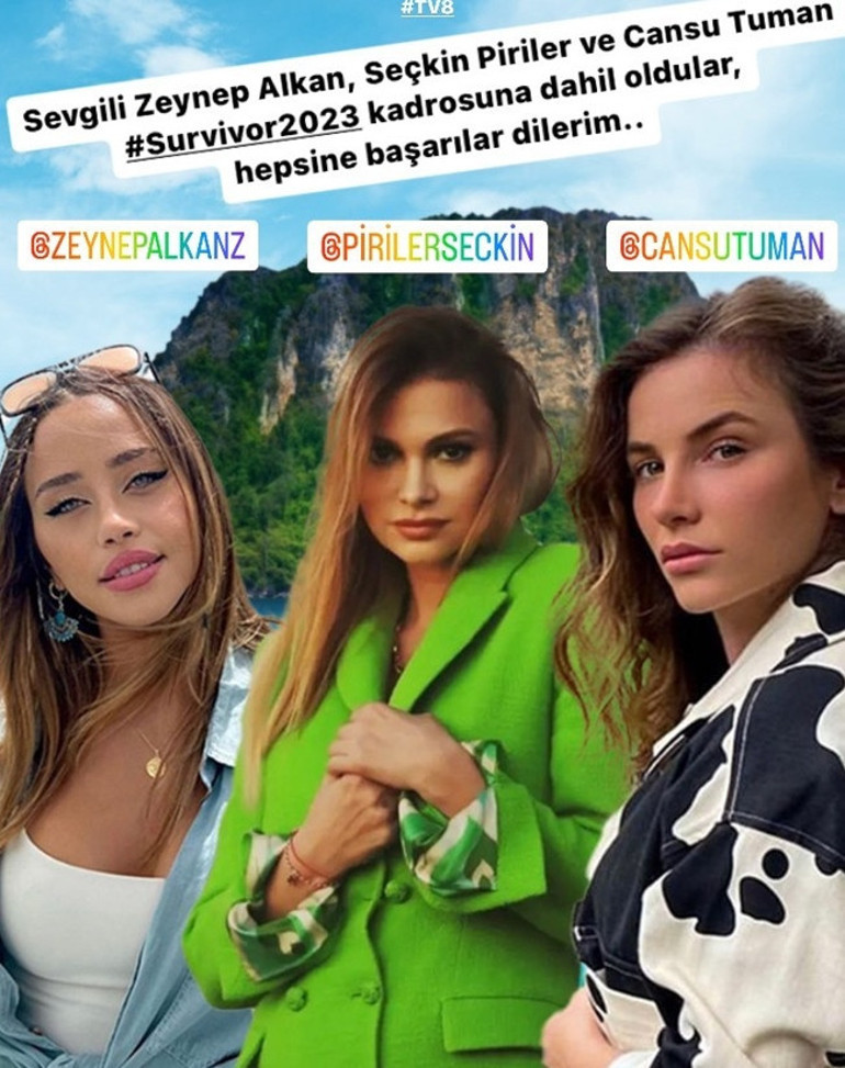 Acun Ilıcalı açıkladı İşte Survivor 2023e gidecek üç kadın yarışmacı...