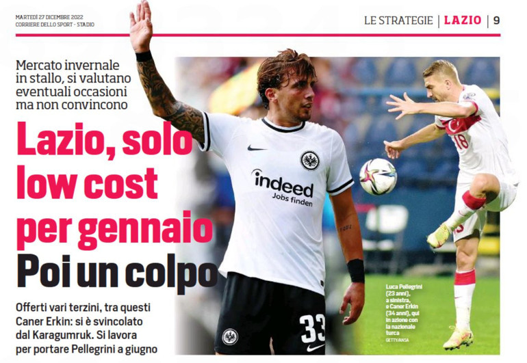 Son Dakika: Lazioda gündem Caner Erkin Ekonomik sıkıntı sonrası çare Türk sol bek...