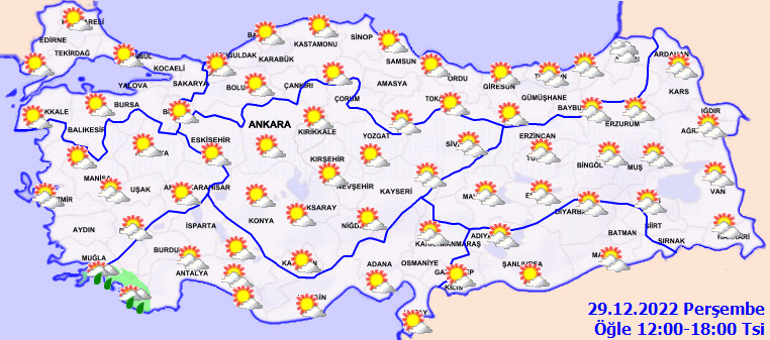 Son dakika hava durumu tahminleri Bugün hava nasıl olacak, yılbaşında yağmur ve kar var mı Meteoroloji il il hava durumu uyarıları