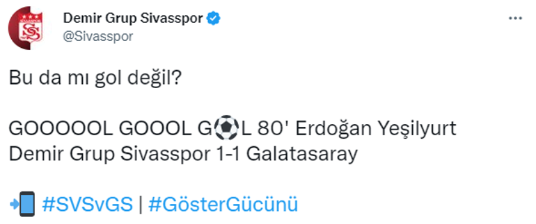 Sivasspor-Galatasaray maçında çok konuşulan karar Hakem golü iptal etti, VAR sonrası tepki...