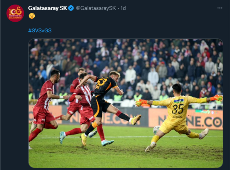 Fenerbahçeden Sivasspor - Galatasaray maçı sonrası flaş paylaşım Galatasaraydan cevap...