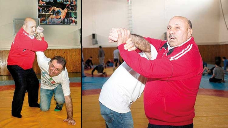 Pehlivanla mindere çıktı