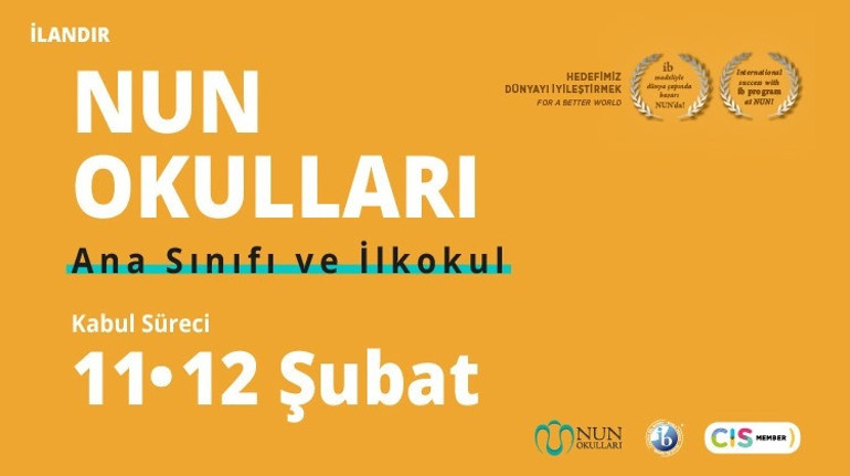 NUN Okulları yeni öğrencilerini bekliyor