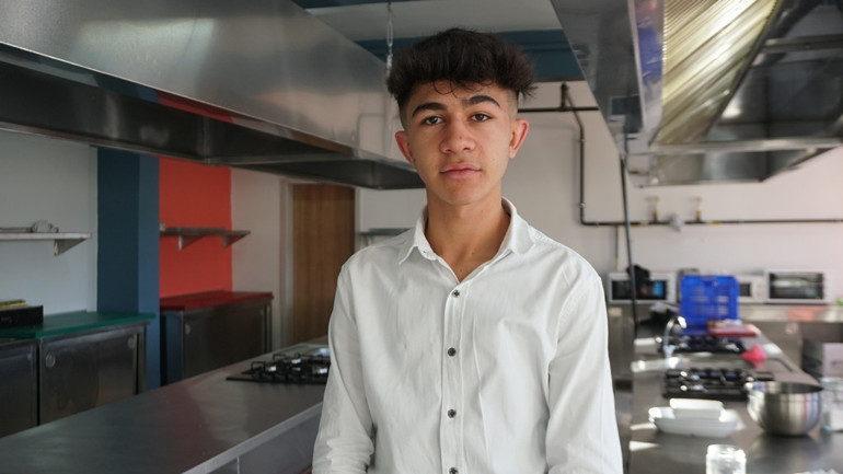 Meslek lisesinden patenli garson