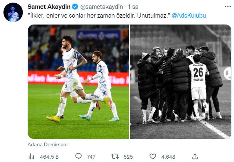 Fenerbahçe ile anılan Samet Akaydinden veda gibi paylaşım Montellanın açıklaması heyecanlandırdı...