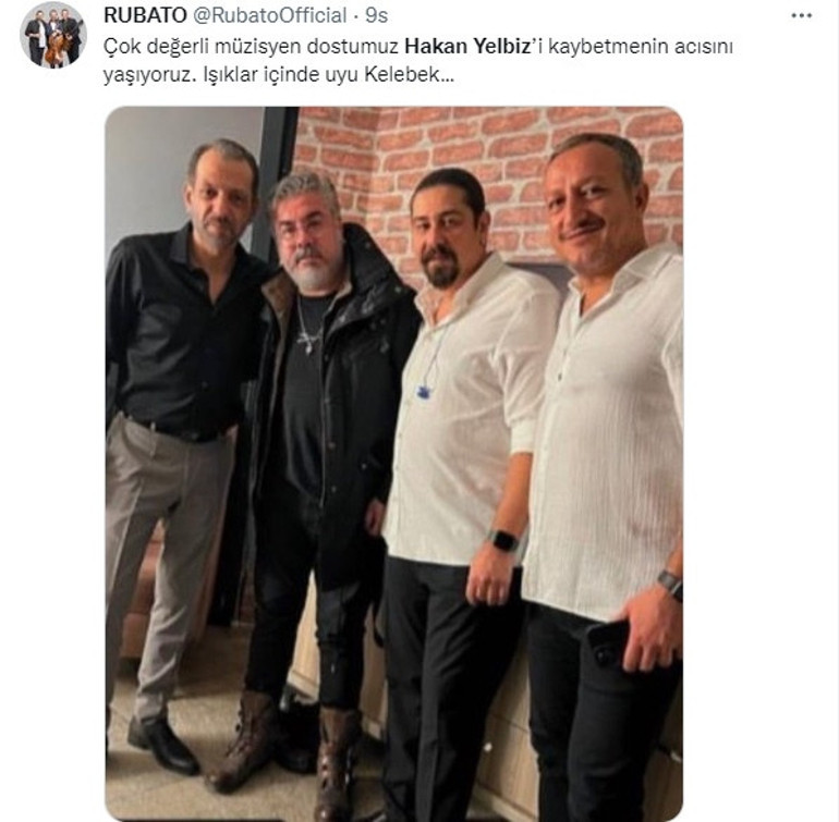 Müzisyen Hakan Yelbiz hayatını kaybetti Ünlü isimlerden duygulandıran veda...
