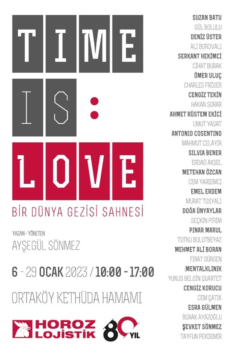 İçinden sahne geçen sergi…