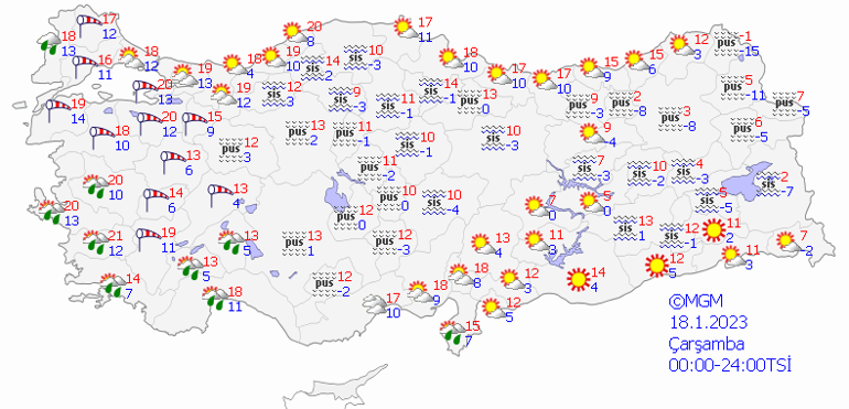 HAVA DURUMU TAHMİNLERİ: Bugün (18 Ocak) hava nasıl olacak, İstanbula kar yağacak mı Meteorolojiden son dakika fırtına ve yağmur uyarıları