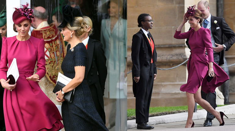 Kate renkli giyindi, Meghan çok terledi