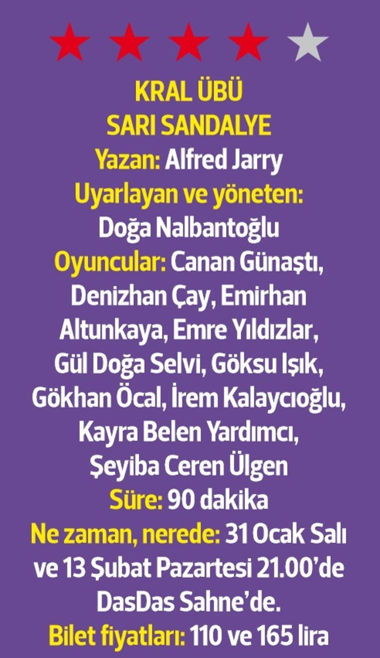 Komik bir karabasan Kral Übü