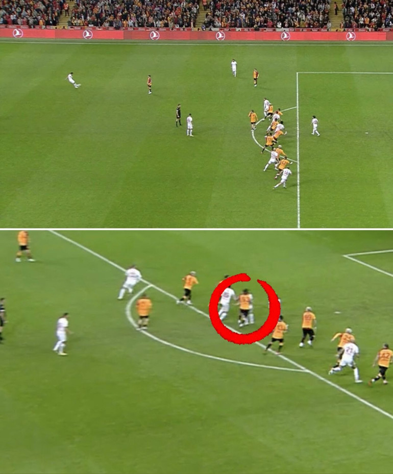 Antalyasporun Galatasaraya attığı golde ofsayt tartışması Fenerbahçe maçında da benzer pozisyon yaşanmıştı, aynı VAR hakeminden iki farklı karar...
