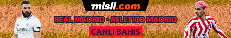“Madrid Derbisi” CANLI YAYINLA Misli.comda Kral Kupası iddaa oranları, muhtemel 11ler, son haberler...