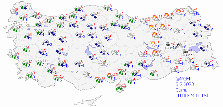 İSTANBULA KAR YAĞIŞI UYARISI Bugün (3 Şubat) hava nasıl olacak, yağmur ve kar yağacak mı Sıcaklıklar düşüyor... İşte Meteoroloji il il hava durumu raporu