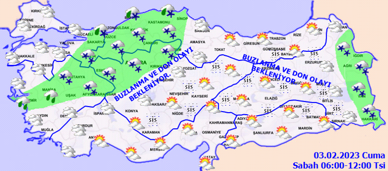 İSTANBULA KAR YAĞIŞI UYARISI Bugün (3 Şubat) hava nasıl olacak, yağmur ve kar yağacak mı Sıcaklıklar düşüyor... İşte Meteoroloji il il hava durumu raporu