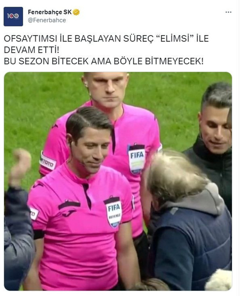 Son Dakika: Fenerbahçeden gece yarısı paylaşımı: Elimsi...