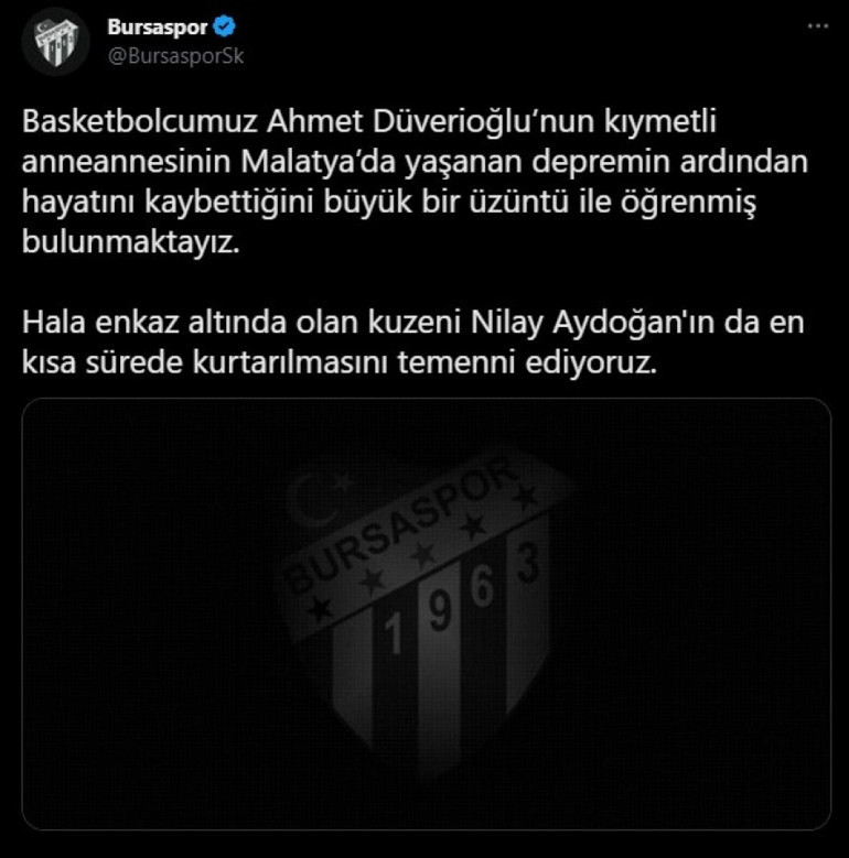 Ahmet Düverioğlunun anneannesi depremde hayatını kaybetti
