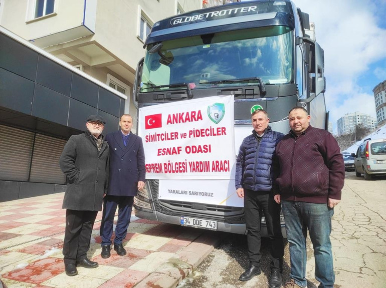 Esnaf ve sanatkârın eli depremzedelere uzandı