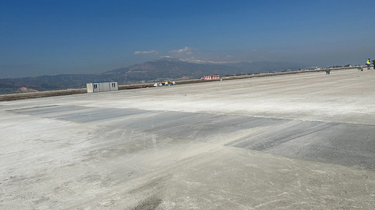 Depremin hasar verdiği Hatay Havalimanında onarım tamamlandı