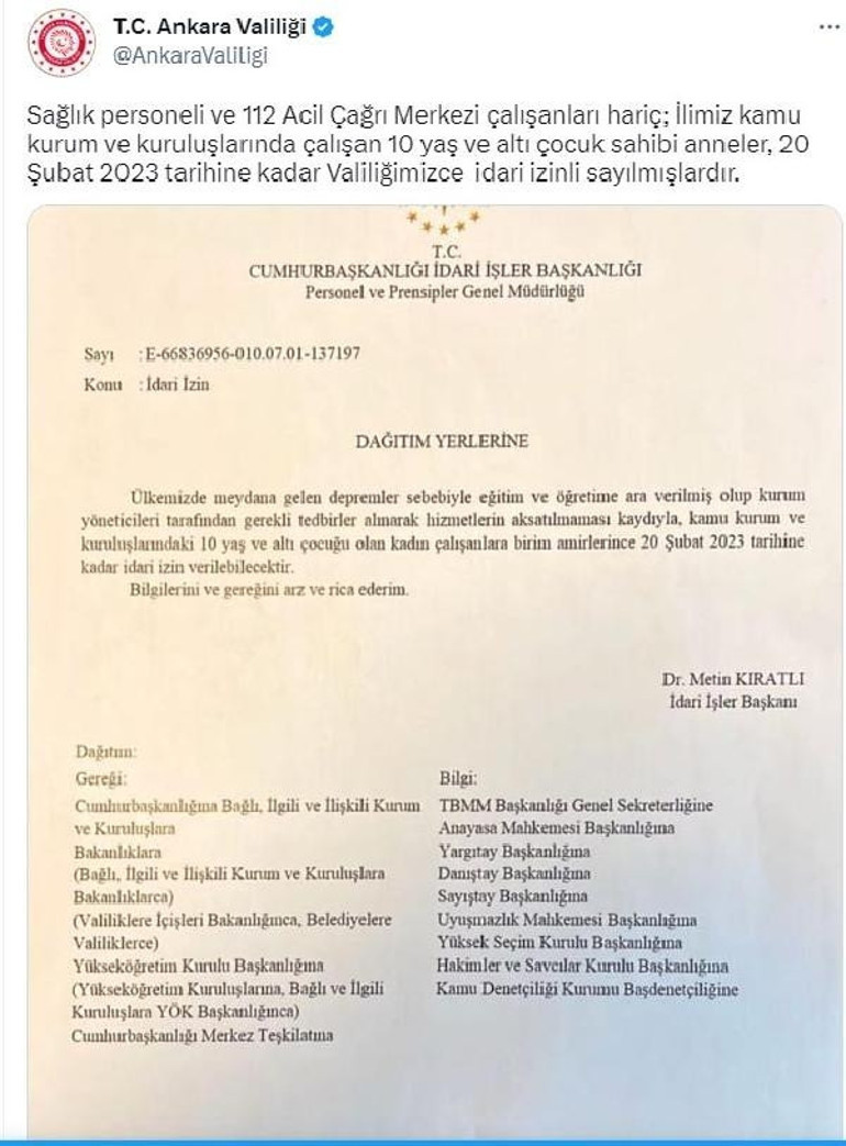 Kadın memurlara idari izin kaç gün sürecek, ne zaman bitecek Cumhurbaşkanlığı duyurdu: İşte izinli sayılacak kamu çalışanları