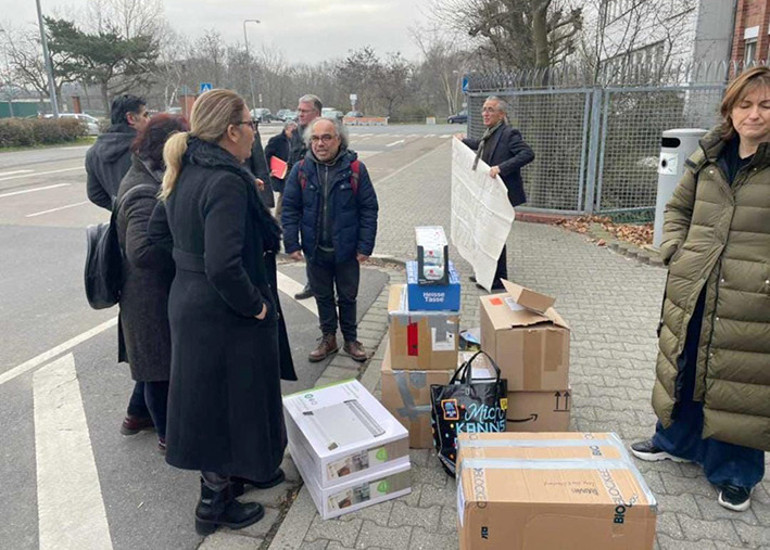 Frankfurt’taki yardım kampanyası sürüyor